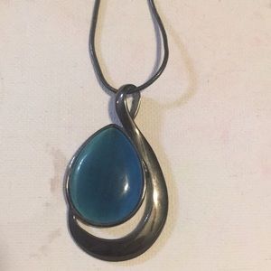 Blue and silver necklace